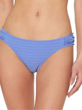 Jessica Simpson Shadow Smocked Hipster Bikini Bottoms